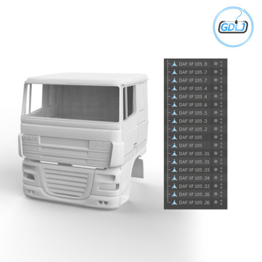 DAF XF 105 - 3D printable model - Image 4