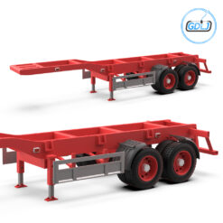 3D Printable Truck Trailer Model – 71 Parts for 3D Printing