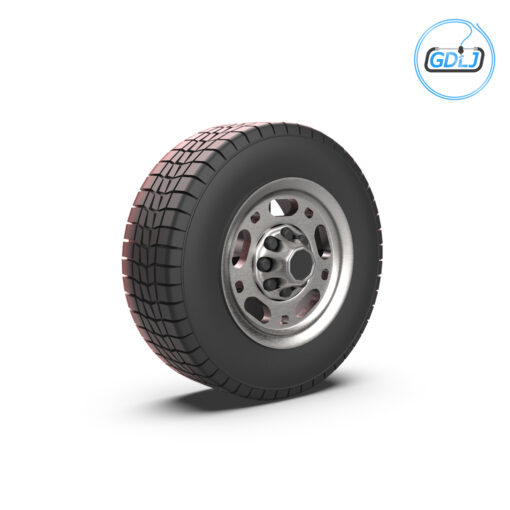 High-detail GMC Van Wheel STL preview