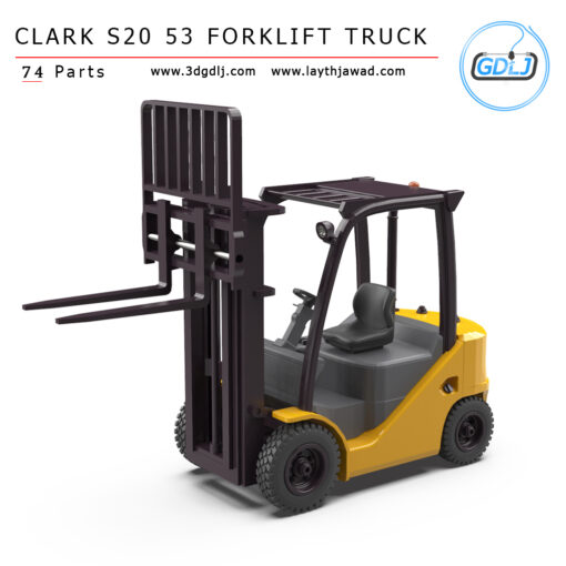 Clark S20 53 Forklift Truck – 3D Printable Model - Image 9