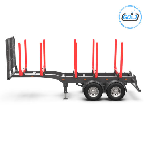 3D printed log trailer model for RC trucks and scale diorama builds