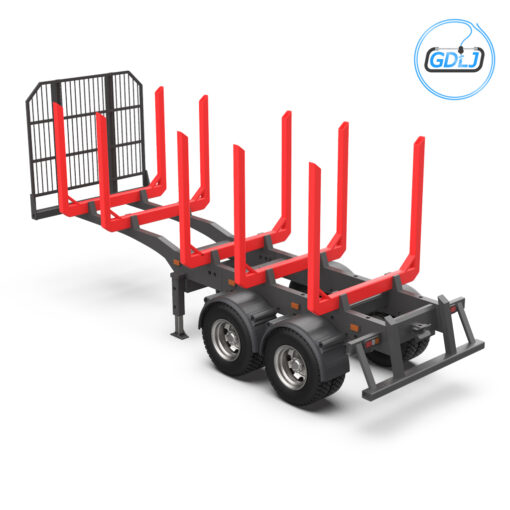 3D printed log trailer model for RC trucks and scale diorama builds