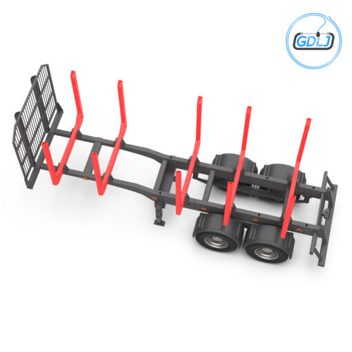 3D printed log trailer model for RC trucks and scale diorama builds