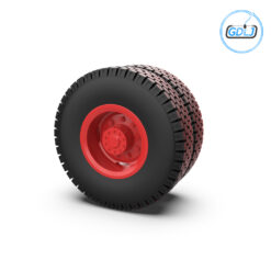 3D model of customizable back truck wheels for FDM and SLA printing