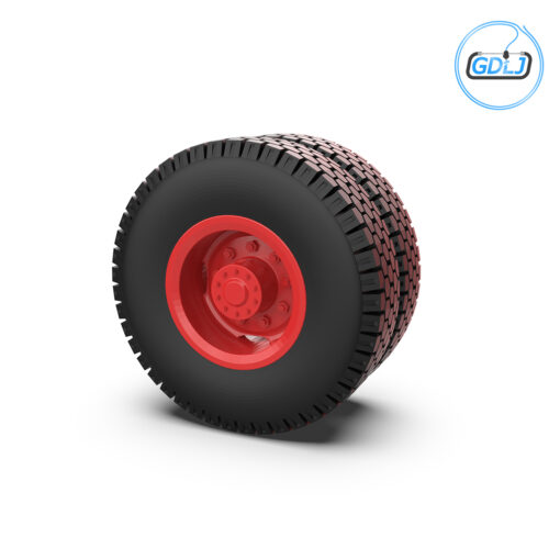 3D model of customizable back truck wheels for FDM and SLA printing