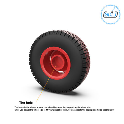 Front truck wheels 3D model