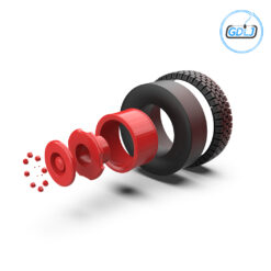 Front truck wheels 3D model