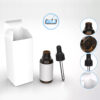 Amber Dropper Bottle with Box - 3D Model