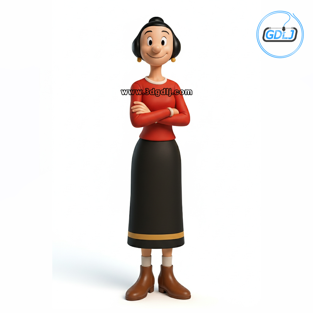 Olive Oyl 3D Printable Character Model