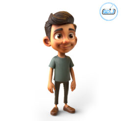 3D Cartoon Boy Child