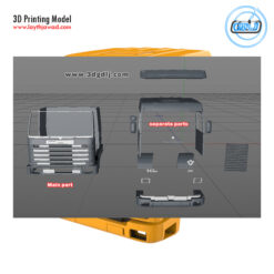 Alternative view of Scania 143M cabin 3D Model to Print