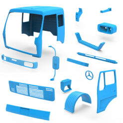 Alternative view of Mercedes-Benz NG 1632 Truck Cabin 3D Printing Model – High-Detail Classic Cab