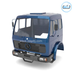 Mercedes-Benz NG 1632 Truck Cabin 3D Printing Model – High-Detail Classic Cab