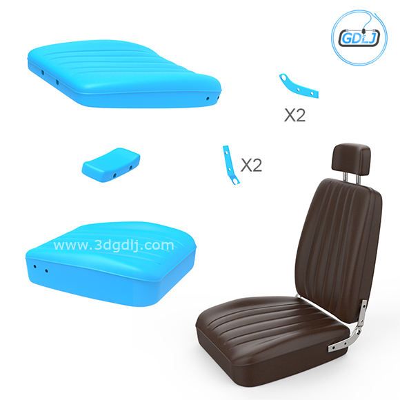 Vehicle seat 3D printing model - Image 3