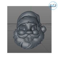 Santa Claus head 3D print model
