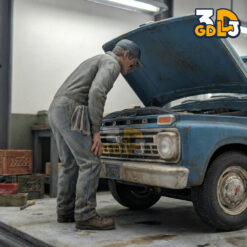 Mechanic Figure - Workshop Edition – 1/64 1/43 1/24 Scale – STL Printable