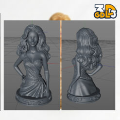 Alternative view of High-quality 3D printable Barbie model