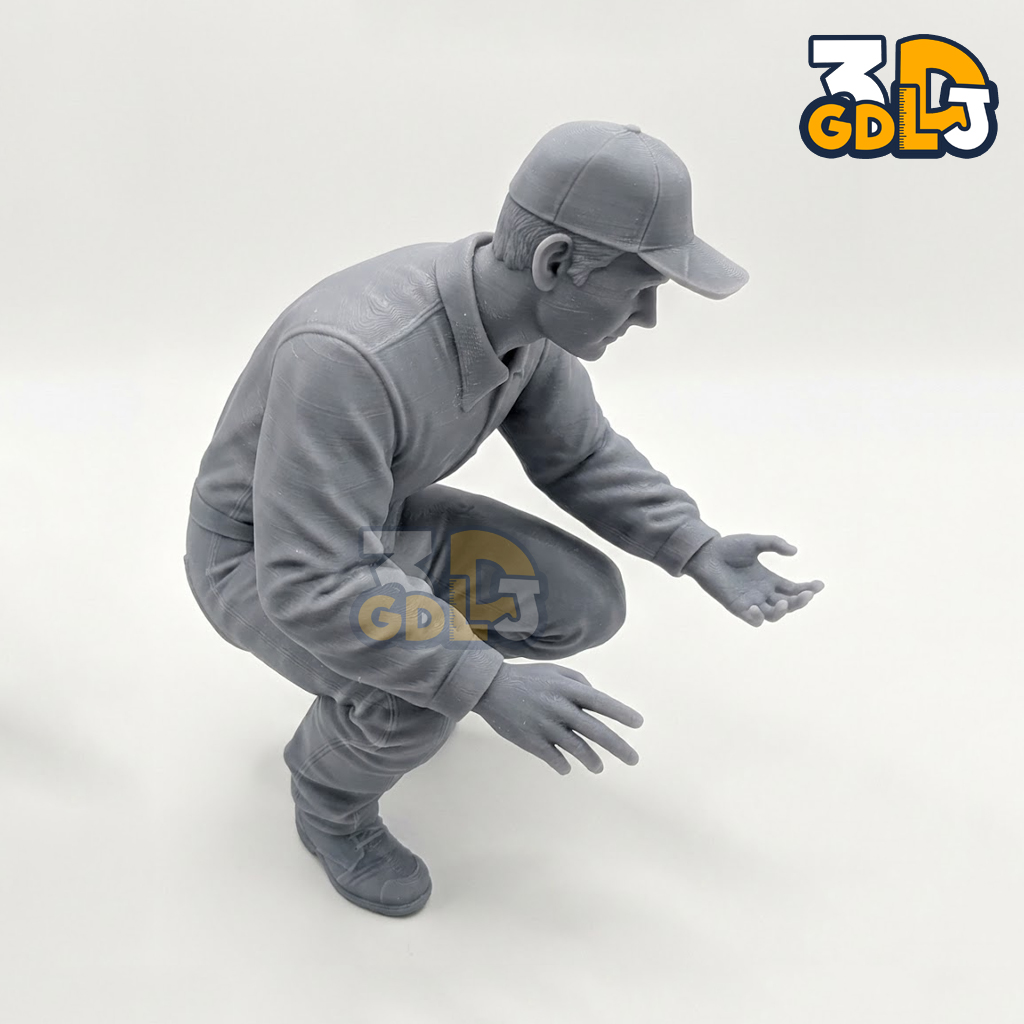 Mechanic Figure 3D Model 1/64 1/43 1/24 Scale – STL Printable