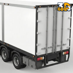 Alternative view of Tri-Axle Refrigerated Semi-Trailer - 3D Print Ready