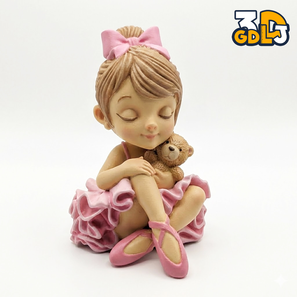 Sweet Ballet Girl - High-Detail Resin Master for Silicone Mold Making
