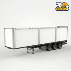 Tri-Axle Refrigerated Semi-Trailer - 3D Print Ready