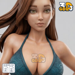Alternative view of Cute girl figurine 3D Print Model