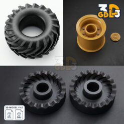 Tractor Tire mold 3d print model