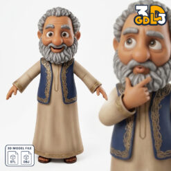 Old Man Character 3D Model