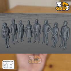 Alternative view of Set of 8 Miniature Figures