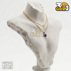 Sculpted Jewelry Display Stand 3D Model