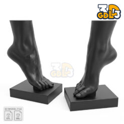 Alternative view of Foot Display Jewelry - Female Foot Mannequin 3D Print Model