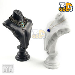 Alternative view of Sculpted Jewelry Display Stand 3D Model