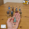 Set of 8 Miniature Figures 3d model
