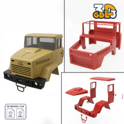 Alternative view of KRAZ Truck Cabin 3D model