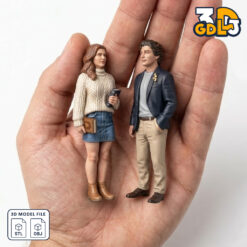 Figures people men and women 3D models