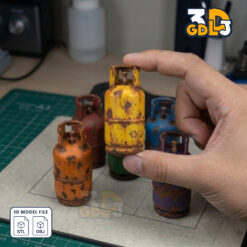 Gas Cylinder 3D print model