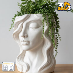 Alternative view of Girl Face Planter 3D Model