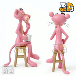 Pink Panther Cartoon Character 3D Printable Model - High-Quality Modeling