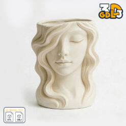 Girl Face Planter 3D Model