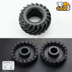 Alternative view of Tractor Tire mold 3d print model