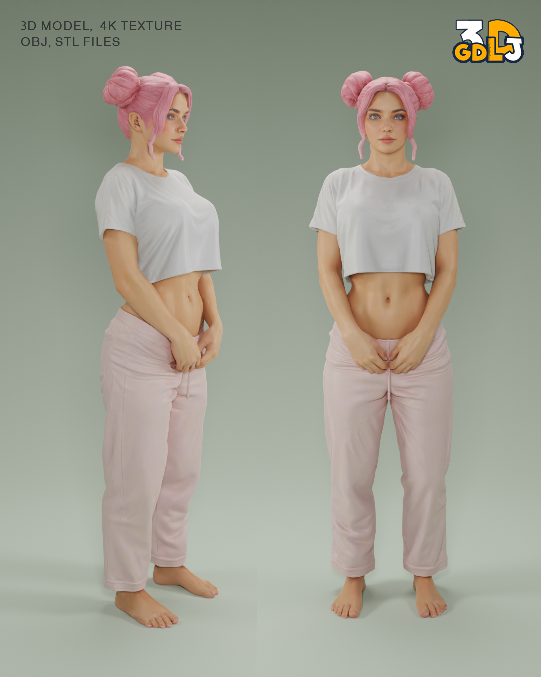 Luna Girl 3D Character