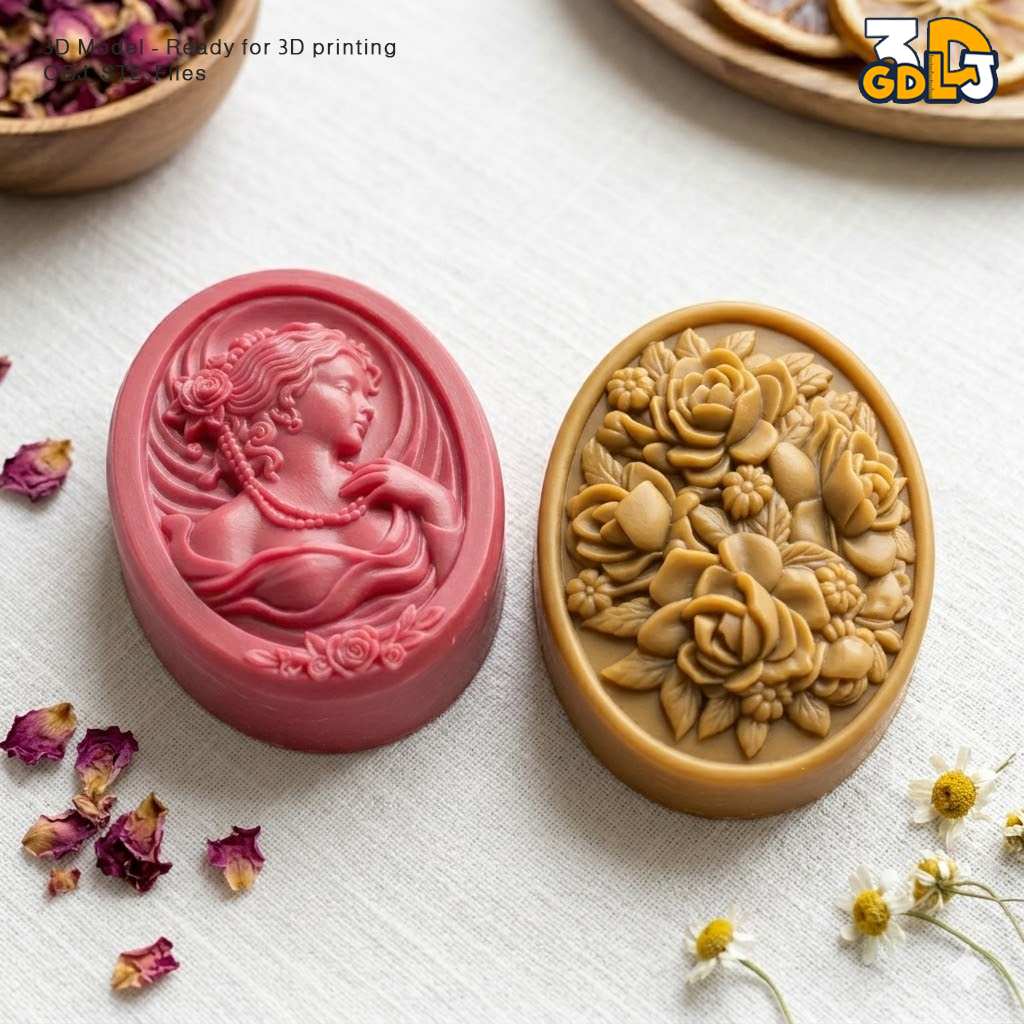 Rose Blossom Soap 3D Model STL File - Image 4