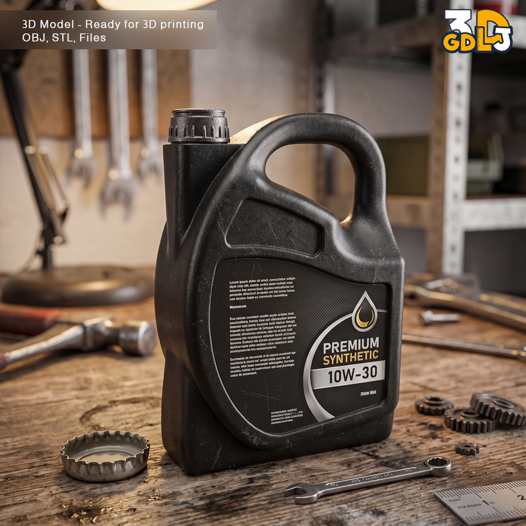 1/14 Scale Oil Container STL File - Image 7
