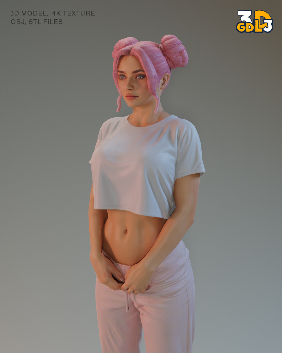 Luna Girl 3D Character