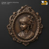 Lady Frame Relief 3D Model