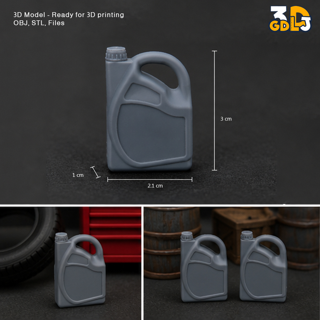 1/14 Scale Oil Container STL File - Image 5