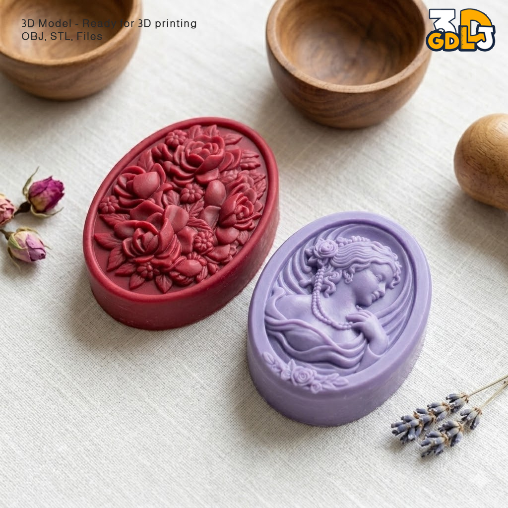 Rose Blossom Soap 3D Model STL File - Image 5