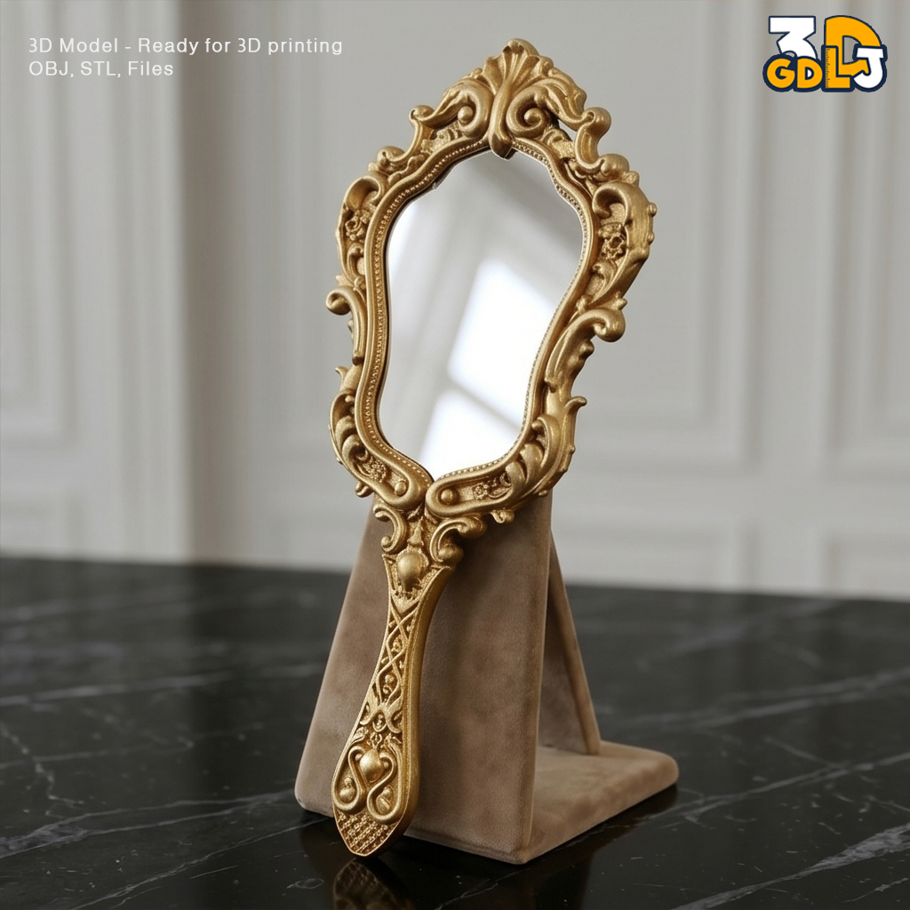 Royal Hand Mirror 3D Model