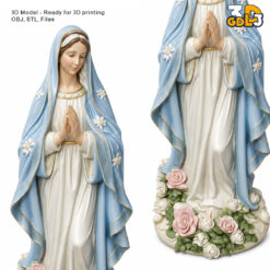 Virgin Mary Statue 3D Printable Model
