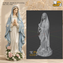 Virgin Mary Statue 3D Printable Model - Image 5